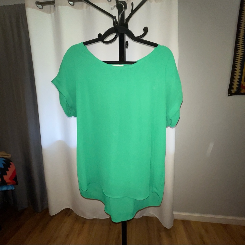 Pleione Vibrant Green Blouse